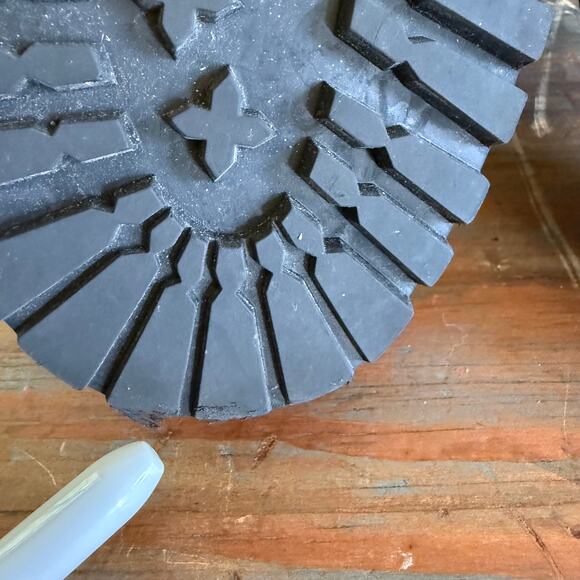 Vince Camuto Popinta Combat Boots Women’s 6.5 M (37) Burgundy Leather Punk Grung - Picture 9 of 12